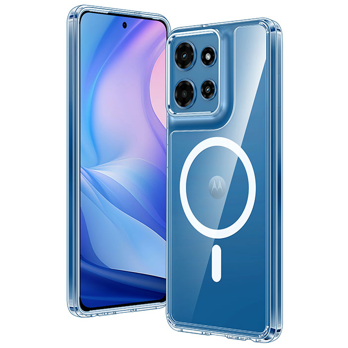 FNTCASE for Moto G 5G 2025 6.7 inch Case: Magnetic Charging Anti Yellowing Shockproof Magsafe Support Phone Case