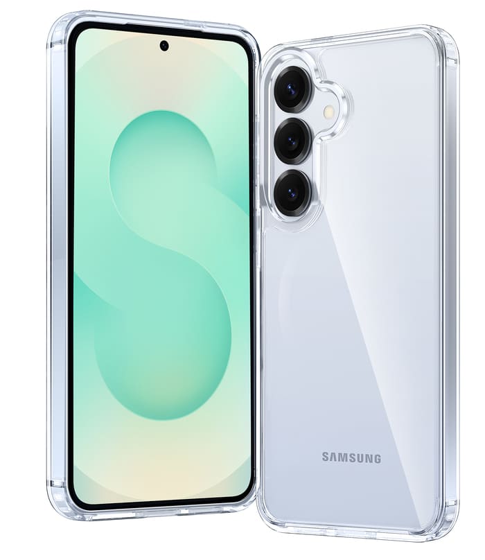 FNTCASE for Samsung Galaxy S25+/ S24+ 6.7 inch Clear Case: Wireless Charging Anti Yellowing Shockproof Phone Case