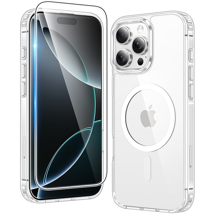 FNTCASE for iPhone 16 Pro Max 6.9 inch Case: Magnetic Charging Anti Yellowing Shockproof Magsafe Support Phone Case