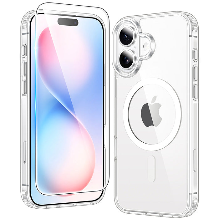 FNTCASE for iPhone 16 Plus 6.7 inch Case: Magnetic Charging Anti Yellowing Shockproof Magsafe Support Phone Case