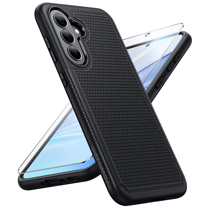 Samsung Galaxy A37 Shock Protection Cell Phone Case Sturdy Cover with Non-Slip Texture