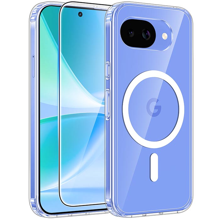 Google Pixel 10A Clear Phone Case: Magnetic Charging Shockproof Magsafe Support