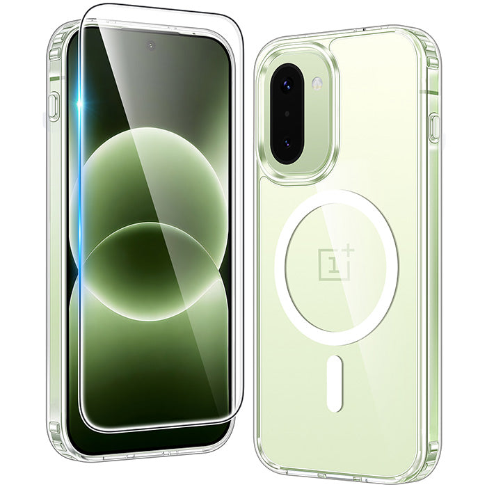 OnePlus 15R Clear Case: Magnetic Charging Shockproof Magsafe Support