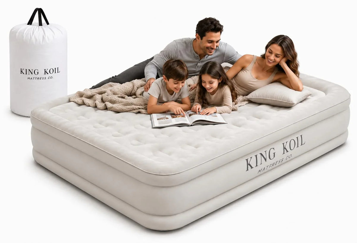 King Koil Luxury Air Mattress with High Speed Built-in Pump