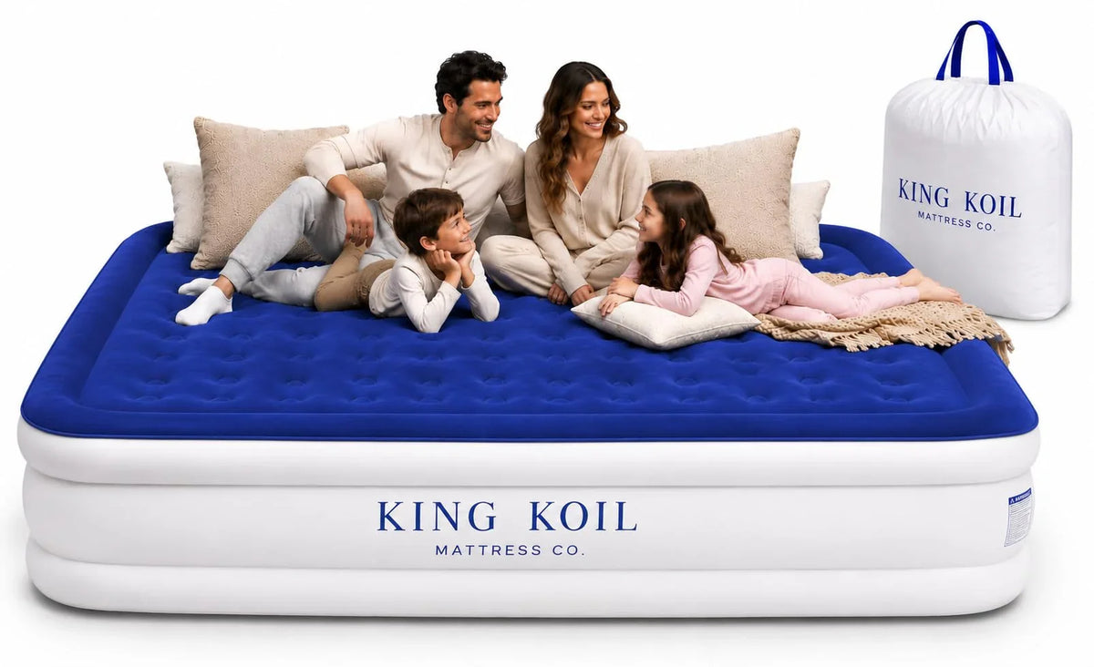 King Koil Luxury Air Mattress with High Speed Built-in Pump