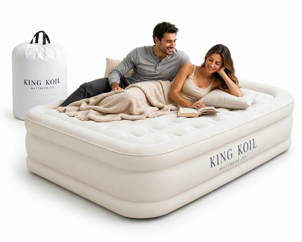 King Koil Luxury Air Mattress with High Speed Built-in Pump