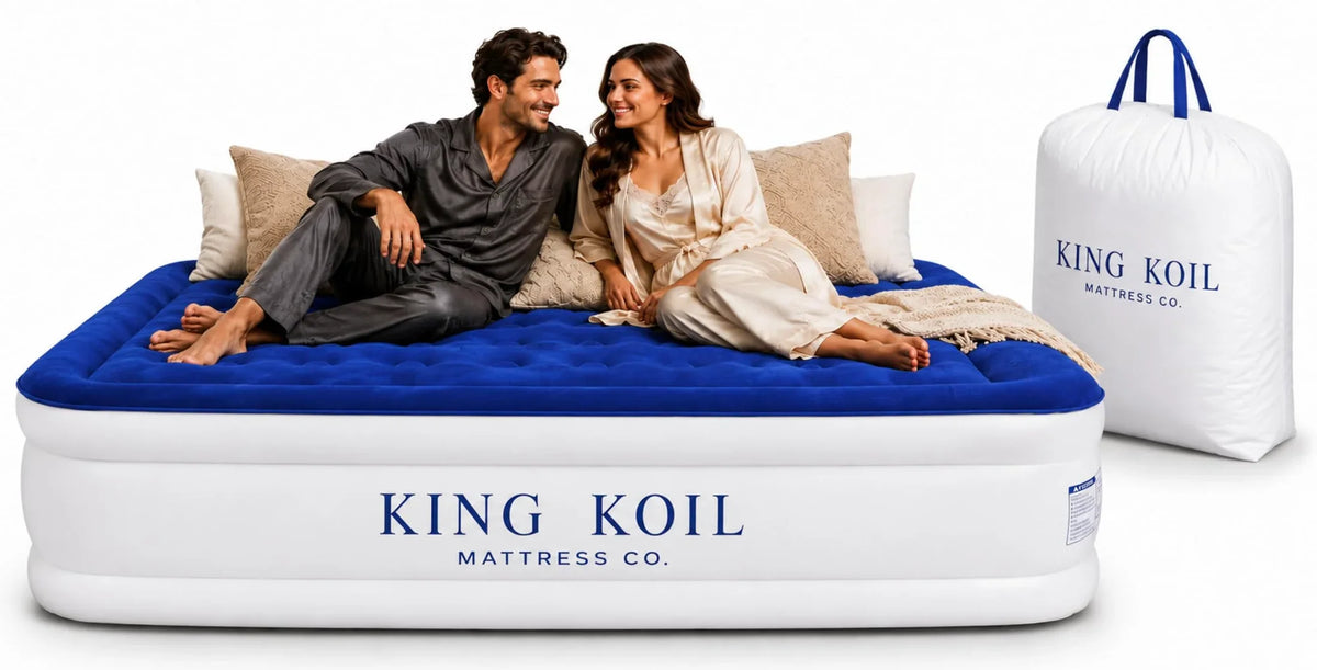 King Koil Luxury Air Mattress with High Speed Built-in Pump