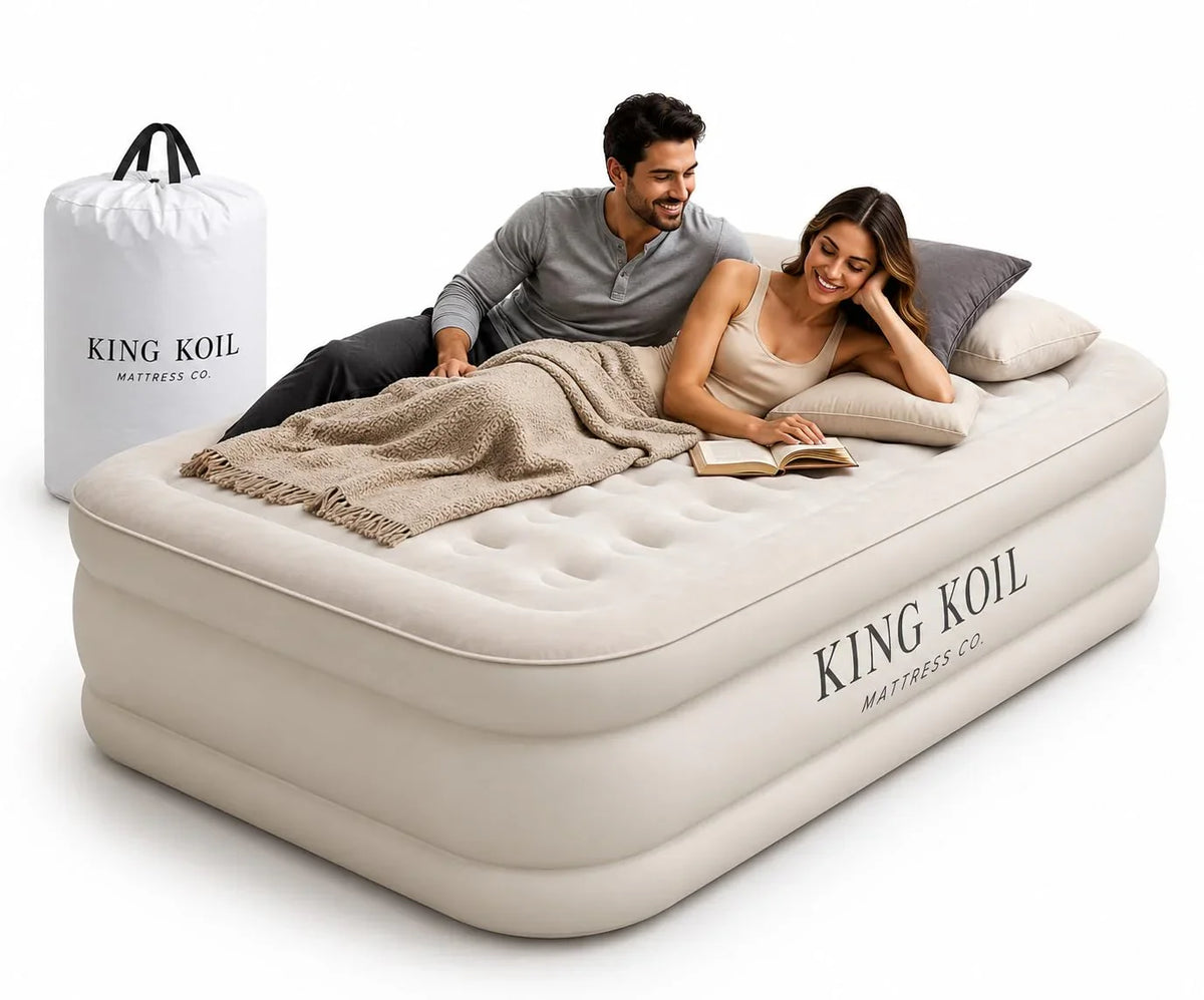 King Koil Luxury Air Mattress with High Speed Built-in Pump