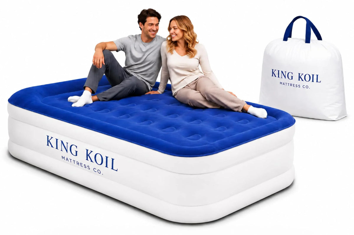 King Koil Luxury Air Mattress with High Speed Built-in Pump
