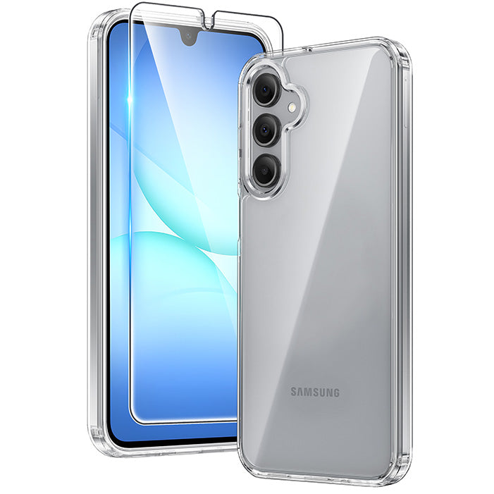 Samsung Galaxy A17 A16 Clear Phone Case: Wireless Charging Anti Yellowing Shockproof