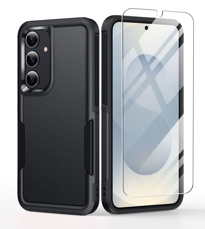 FNTCASE for Samsung Galaxy S25+/ S24+ 5G Phone Case: Protective Phone Cover Dual Layer Military Grade Drop Proof