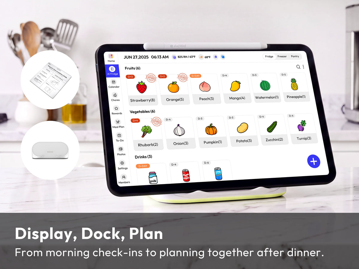 Everblog 13.4" FridgeCal™ AI Fridge Calendar - 13.4" FridgeCal™ Ultimate Bundle