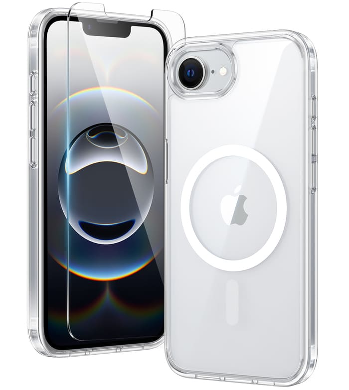 FNTCASE for iPhone SE 4/ SE 2025/ 16E 6.1 Inch Case: Magnetic Charging Anti Yellowing Shockproof Magsafe Support Phone Case