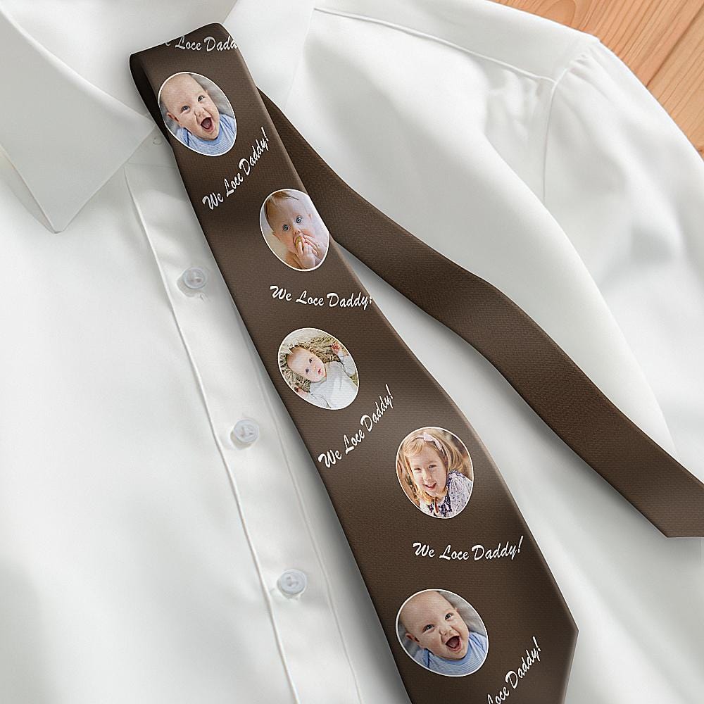 First Fathers Day Gifts Necktie - Brown