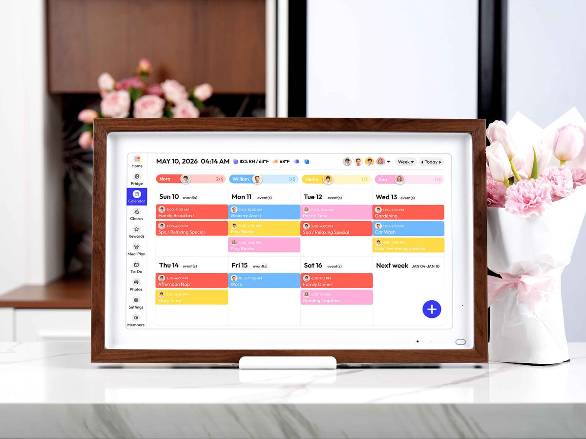 Everblog 21.5" HomeCal™ Calendar - 21.5" HomeCal™+ Walnut Frame