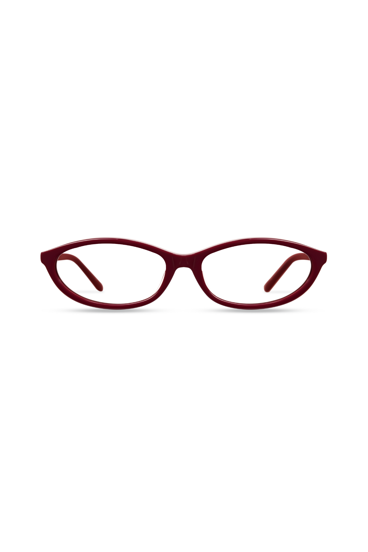 Dina Burgundy Frame Glasses