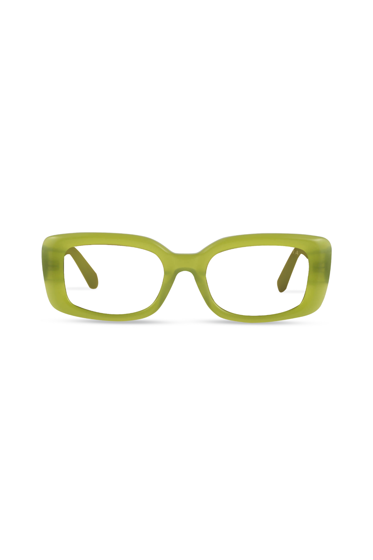 Jade Milky Olive Frame Glasses