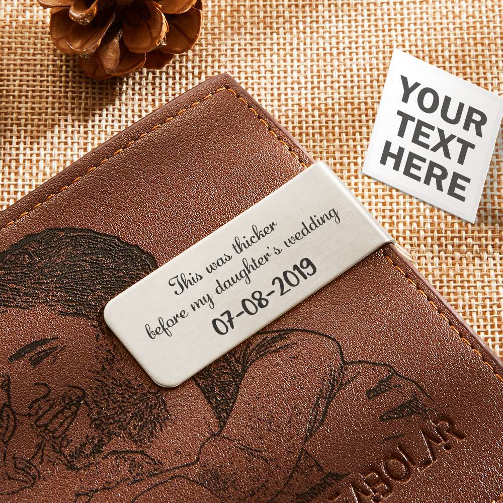 Custom Metal Money Clips Best Dad Gift From Daughter