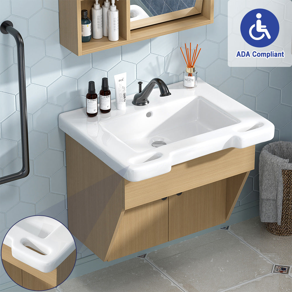 Sigsoul 24 inch Floating Bathroom Vanity | ADA Compliant