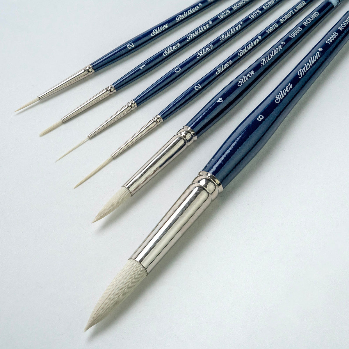 Bristlon® 6pc Detail Set | Short Handle | BR-1958S - 6pc Short Handle Detail Set
