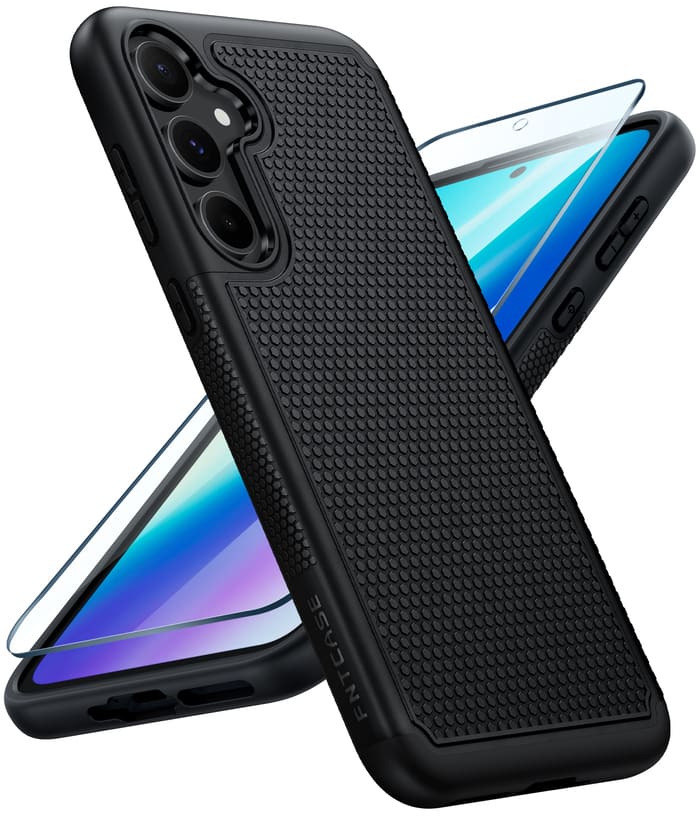 Samsung Galaxy A35 5G Phone Case: Dual Layer Heavy Duty Protective Cover Shockproof Rugged with Non-Slip Textured Back