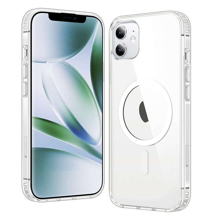 iPhone 12 Clear Case: Magnetic Charging Anti Yellowing Shockproof Magsafe