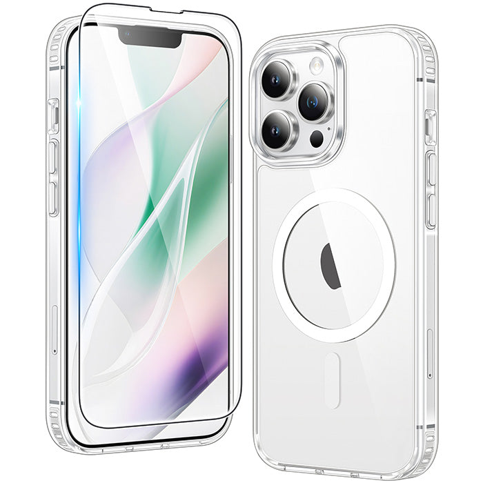 iPhone 13 Pro Clear Case: Magnetic Charging Anti Yellowing Shockproof Magsafe