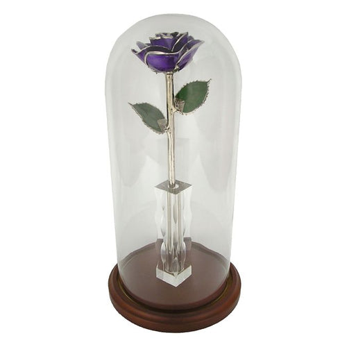 11" Platinum Trimmed Enchanted Rose