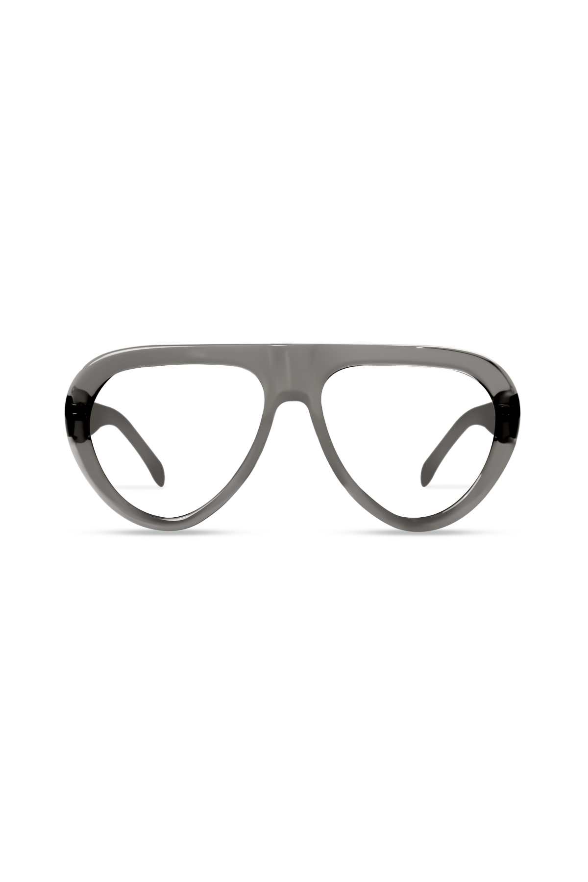 Aggie Crystal Grey Frame Glasses