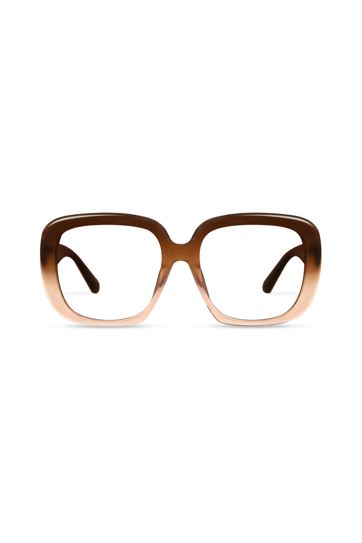 Amelia Milky Brown Gradient Frame Glasses