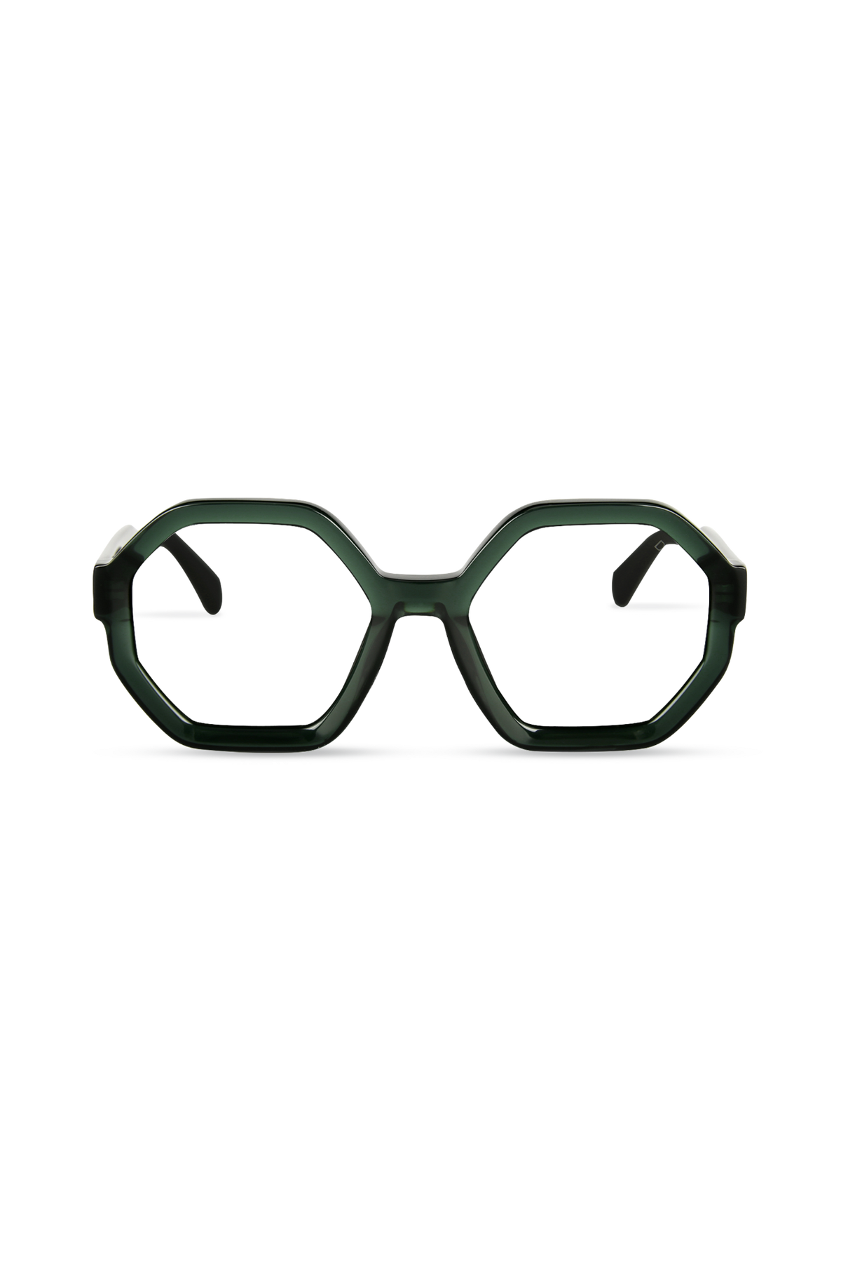 Aria Crystal Green Frame Glasses