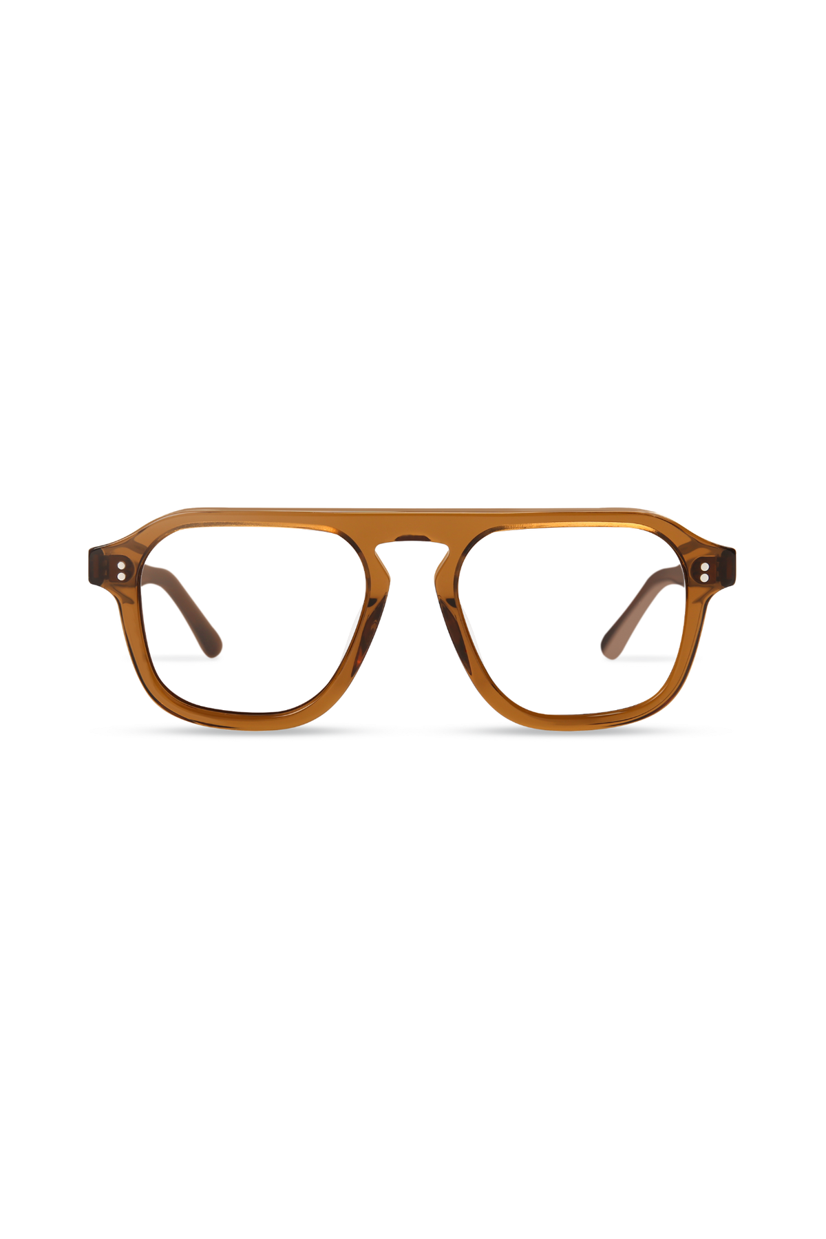 Cameo Crystal Brown Frame Glasses