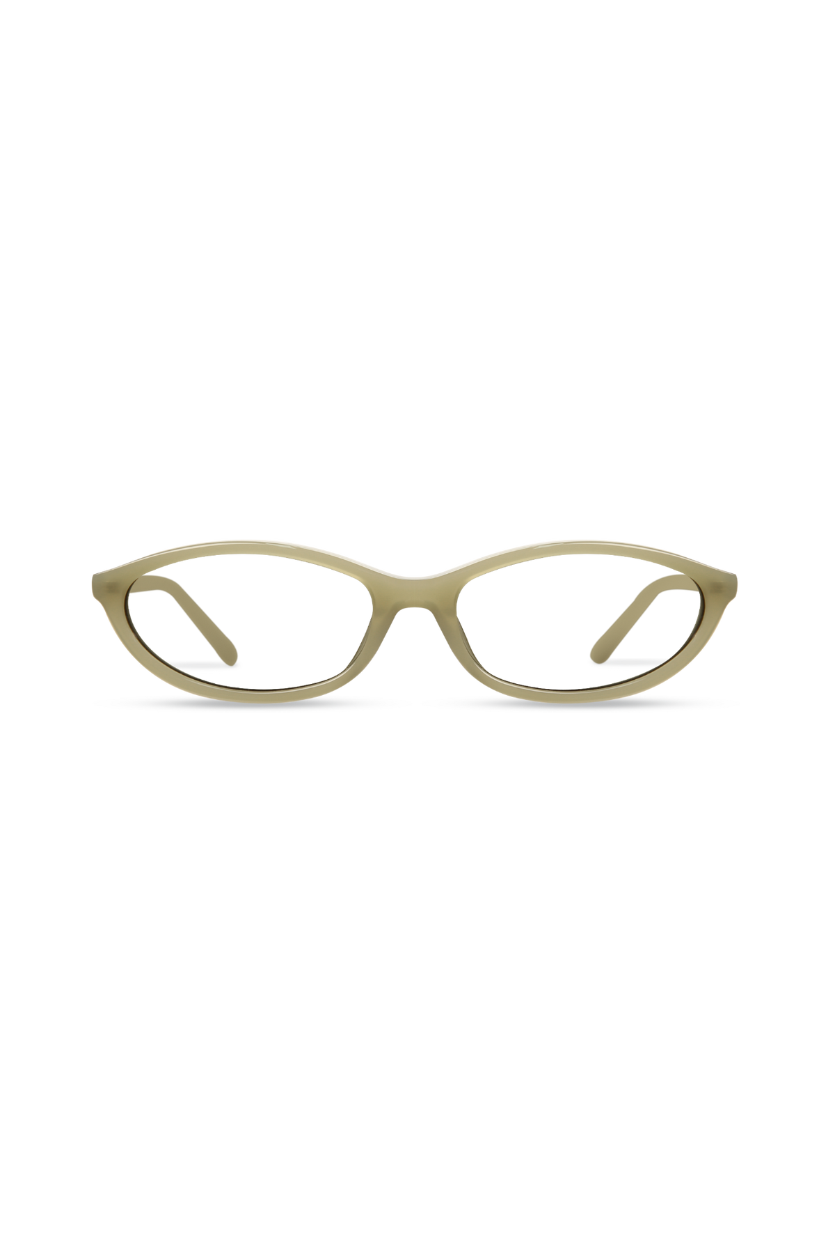 Dina Milky Light Olive Frame Glasses