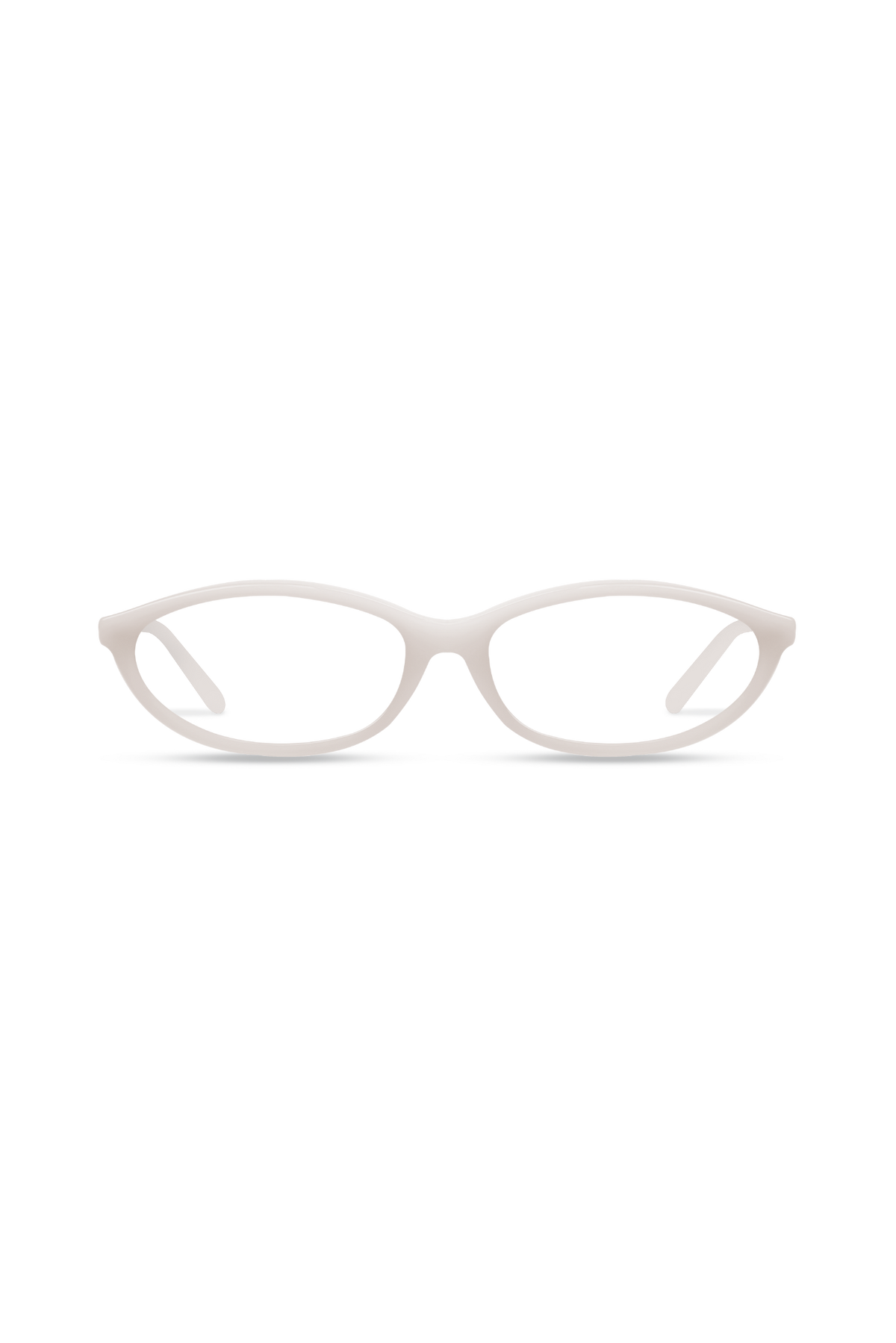 Dina Milky White Frame Glasses