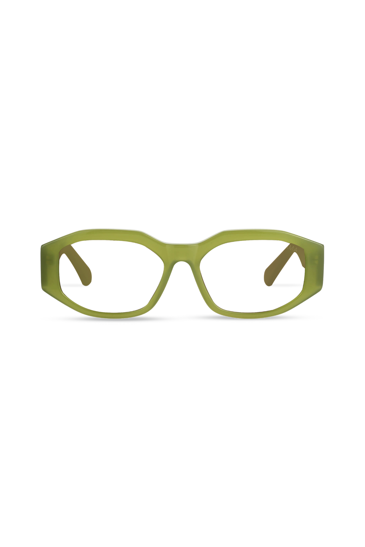 Fleur Milky Olive Frame Glasses