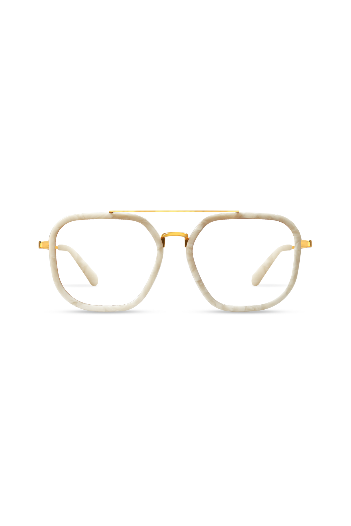 Halle Gold/Ivory Frame Glasses