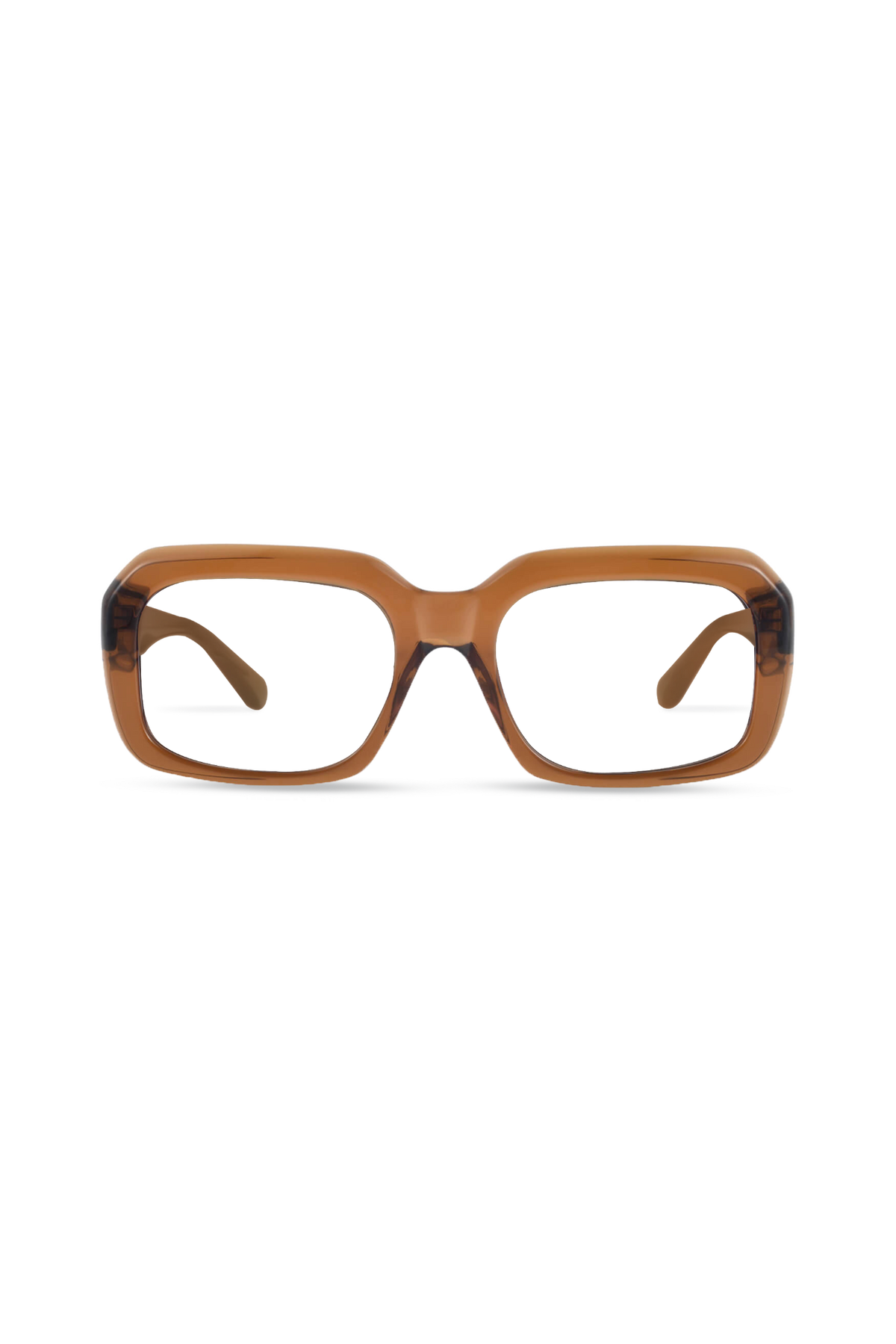 Harper Crystal Brown Frame Glasses