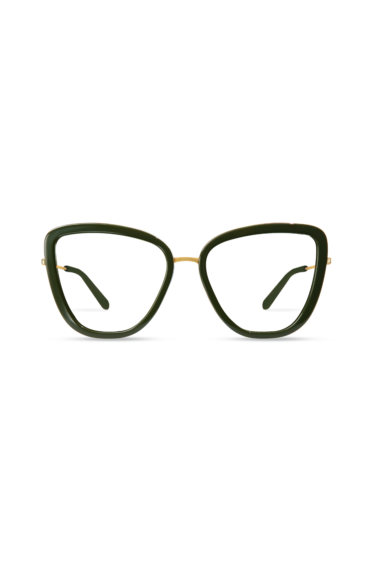 Isla Gold/Olive Frame Glasses