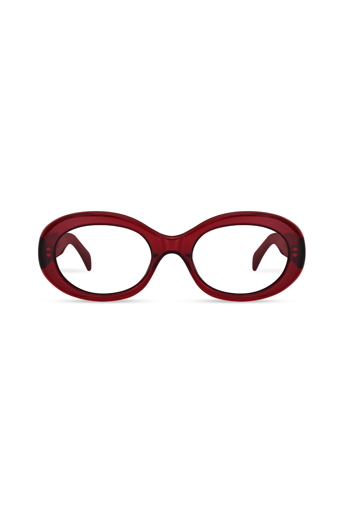Kaia Crystal Red Frame Glasses