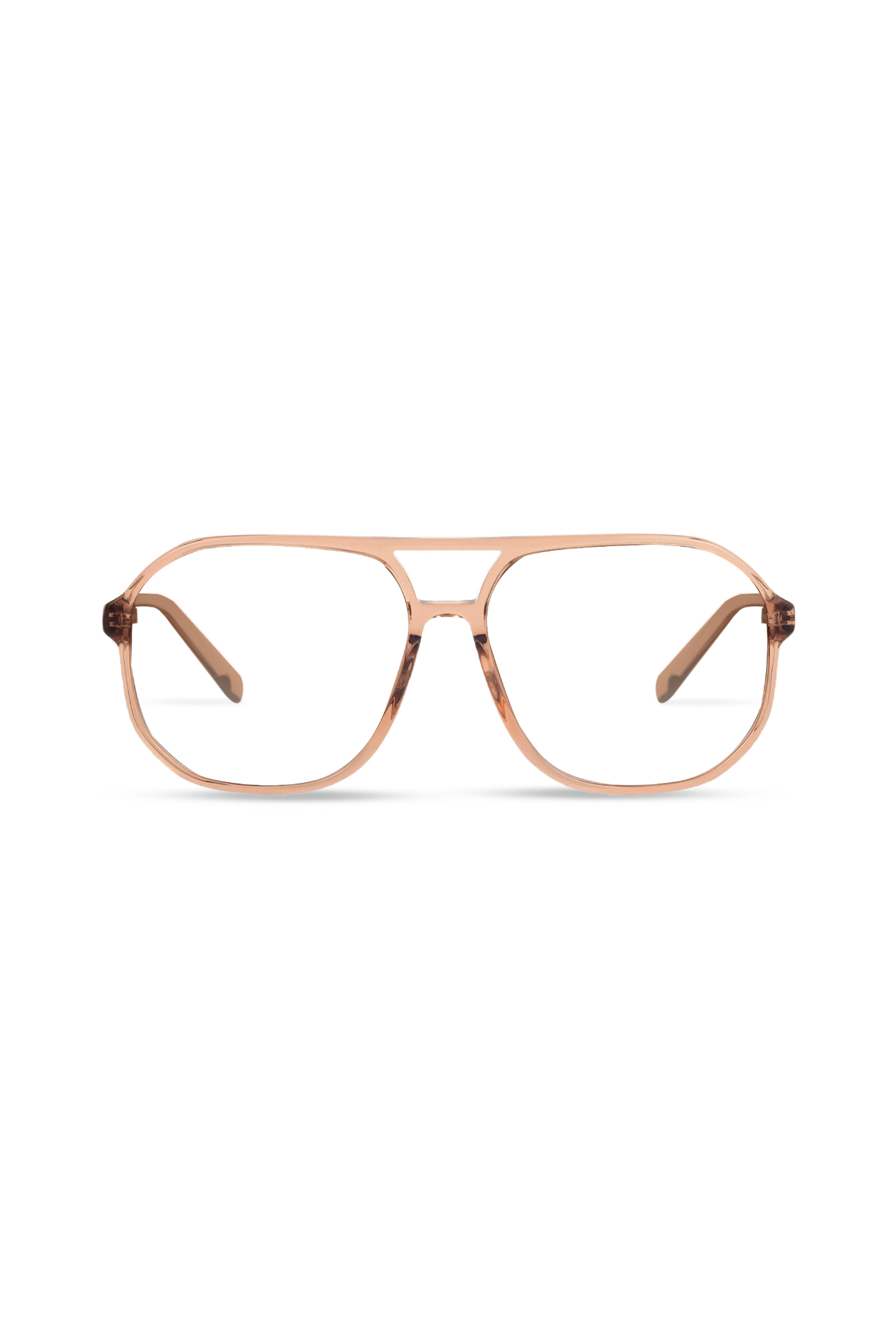Kiki Crystal Peach Frame Glasses