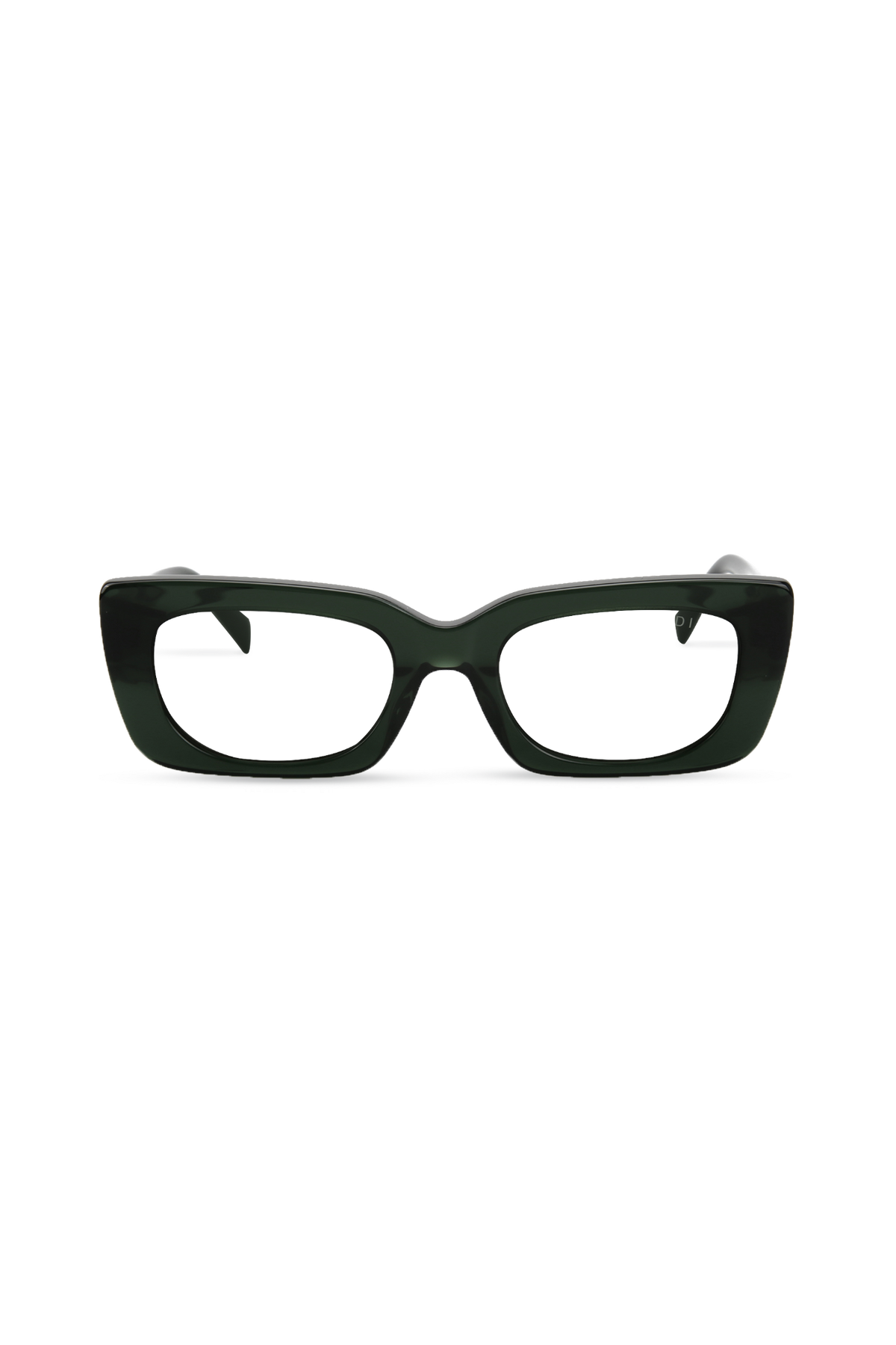 Lola Crystal Green Frame Glasses