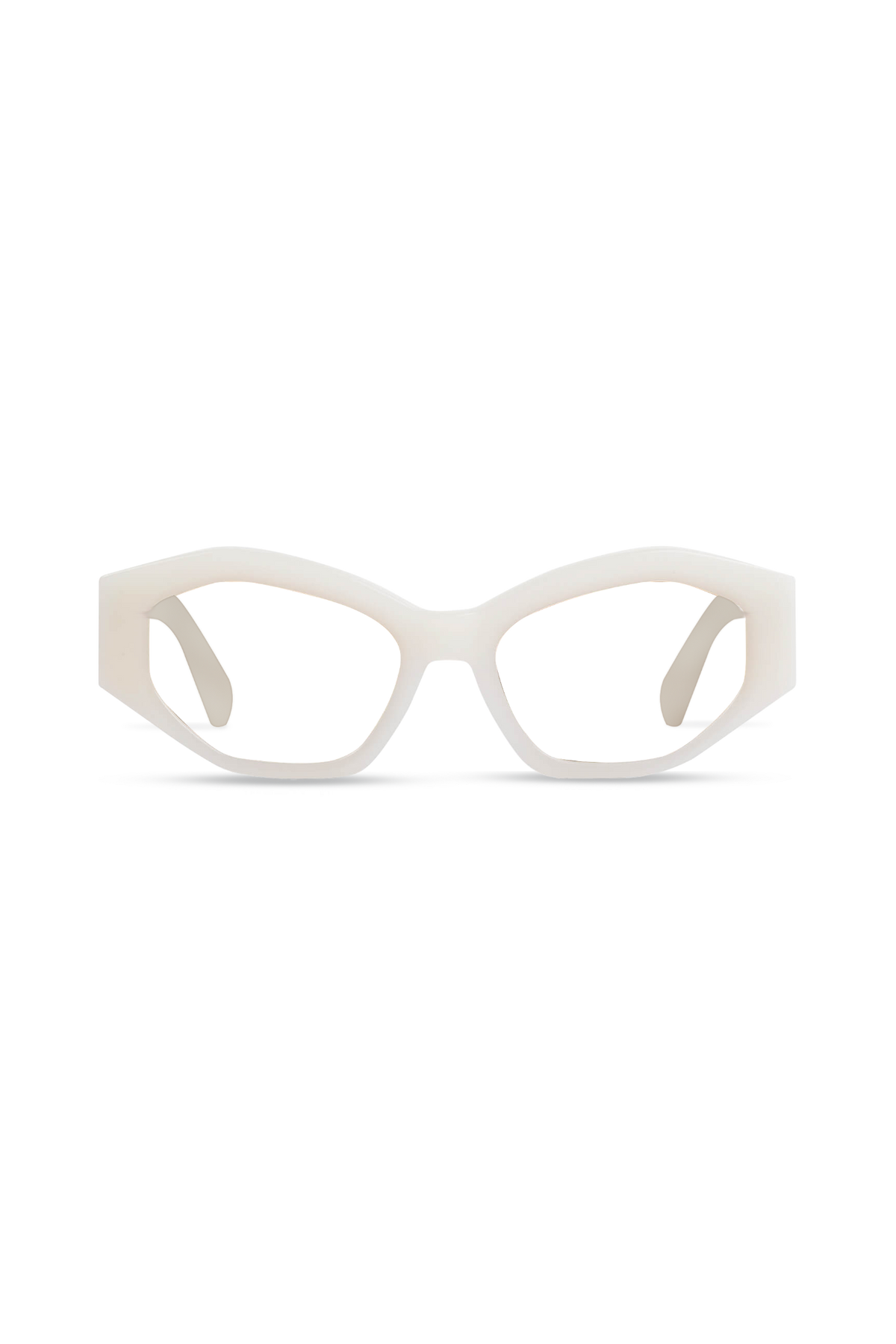 Mia Milky White Frame Glasses