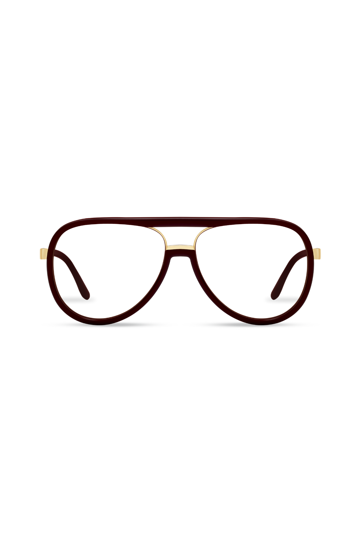 Orris Gold/Maroon Frame Glasses