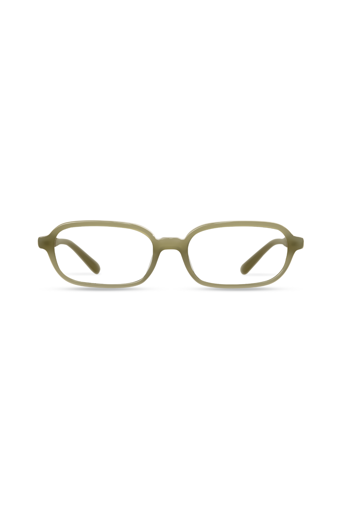 Rikki Milky Light Olive Frame Glasses