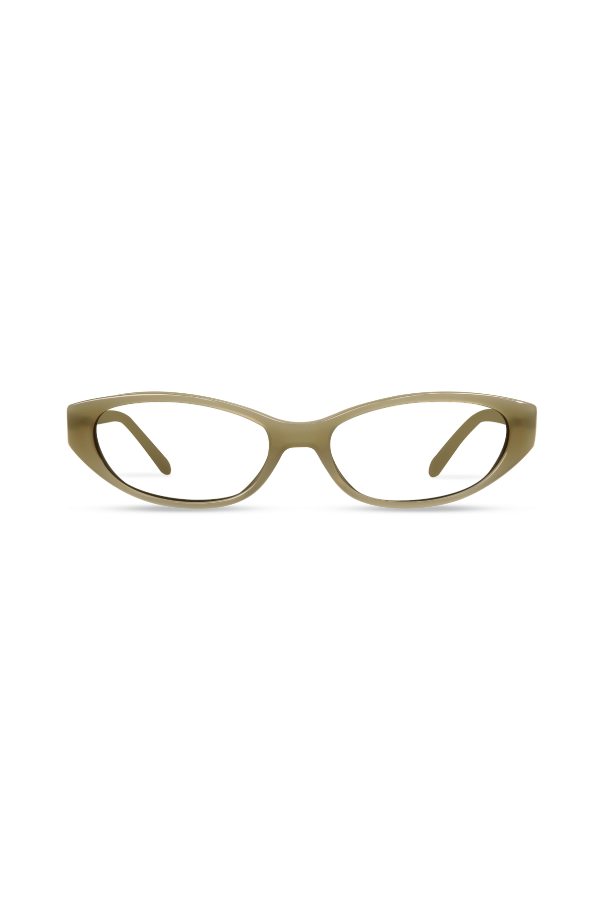 Sammi Milky Light Olive Frame Glasses