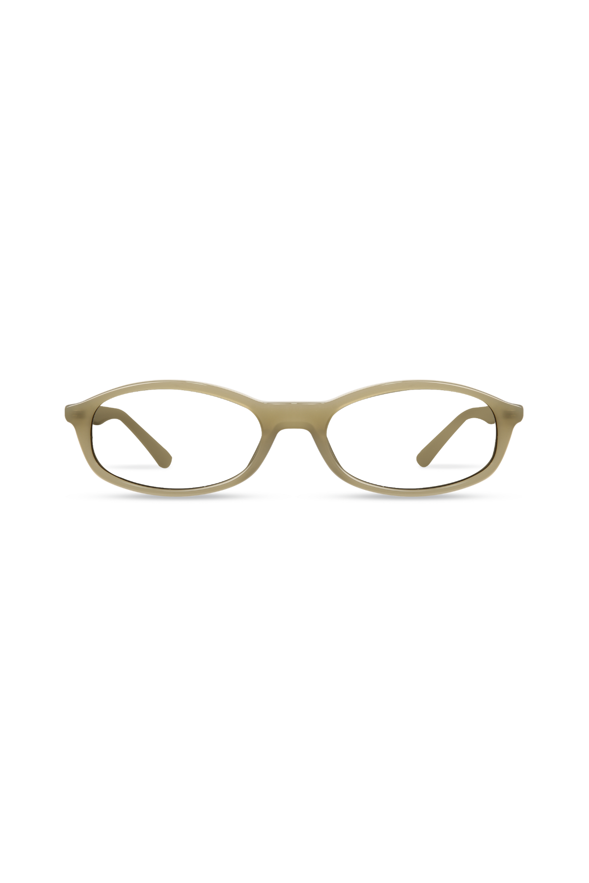 Sundra Milky Light Olive Frame Glasses