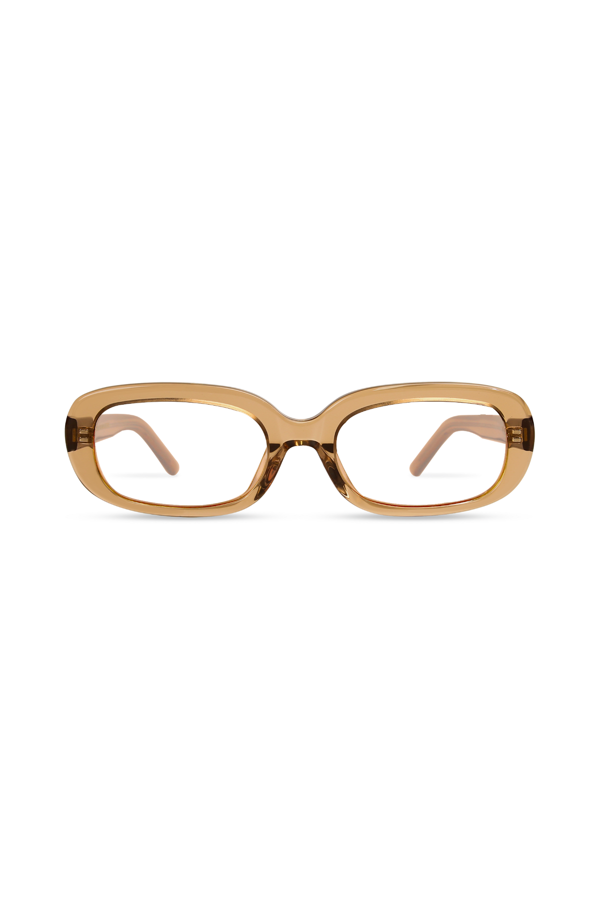 Violet Crystal Brown Frame Glasses