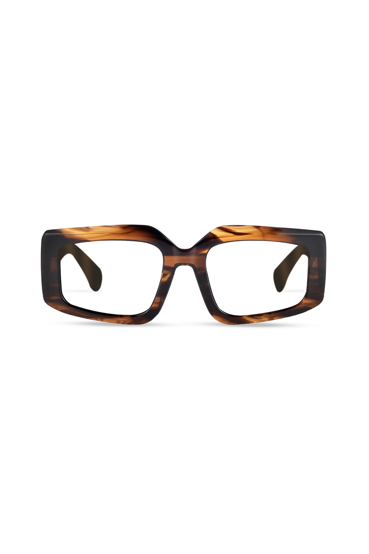 Vivid Brown Tortoise Frame Glasses