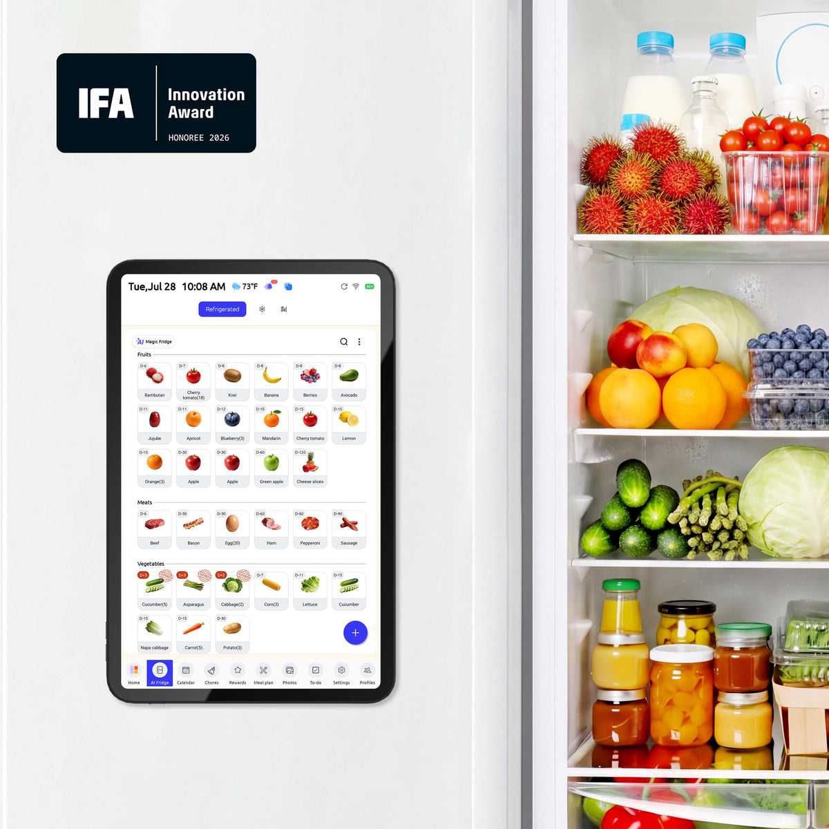 Everblog 13.4" FridgeCal™ AI Fridge Calendar - 13.4" FridgeCal™