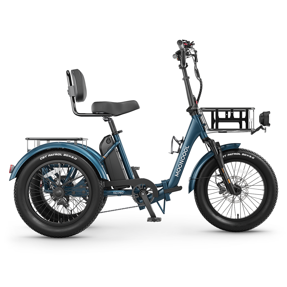 TK2 PRO Electric Trike - Blue Haze-Gloss